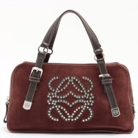 【中古】LOEWE　ロエベ　ヴィンテージ　アマソナAMAZONA　28　ロゴ　ハンドバッグ　ボストンバッグ
