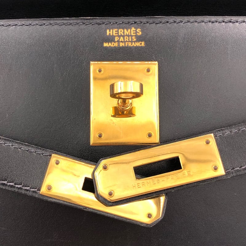 エルメス バーキン32 ボックスカーフ ノワール ゴールド金具 OX エルメス バーキン32 ボックスカーフ ノワール ゴールド金具 OX
