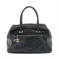 【中古】CHANELシャネル　ブランドバッグ　パリビアリッツ　ボストン　クラシックココマークチャーム付き　キャビア復刻