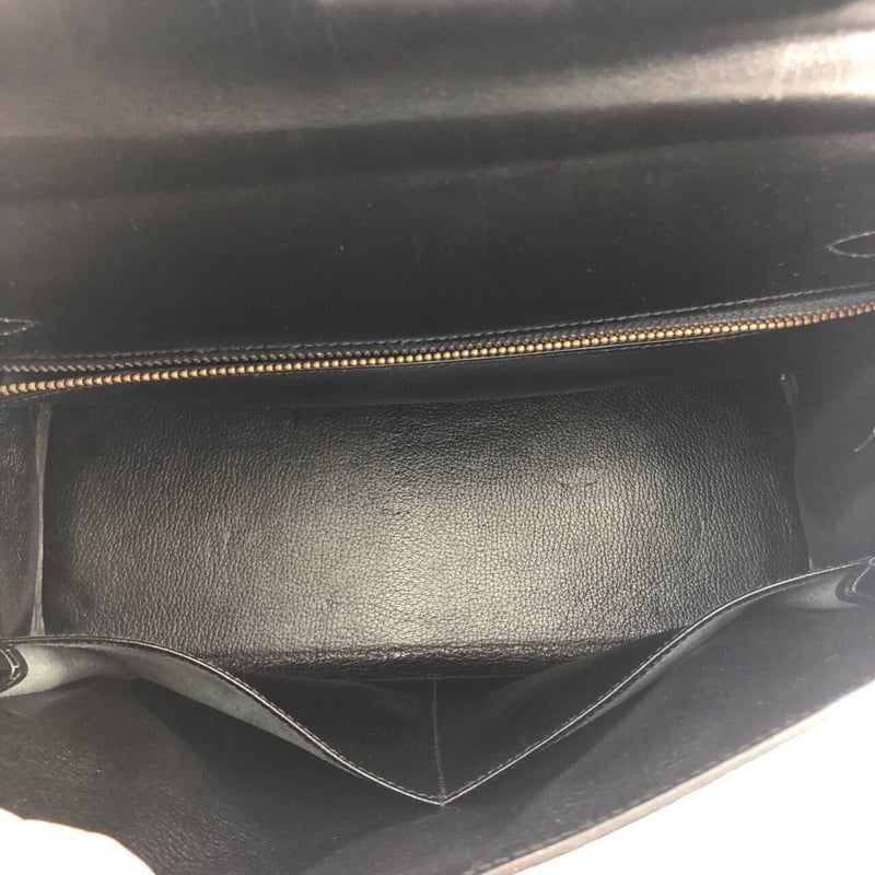 エルメス　箱　32 エルメス ケリー32 ボックスカーフ ノワール ゴールド金具 OO刻
