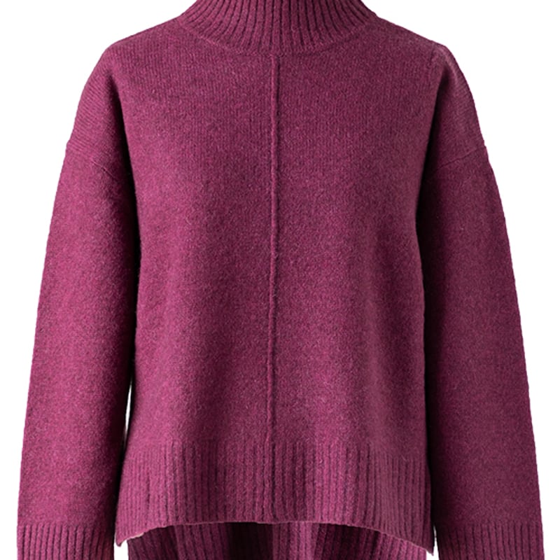 ヤク100％センターシームハイネックプルオーバー（セーター） 』「空に