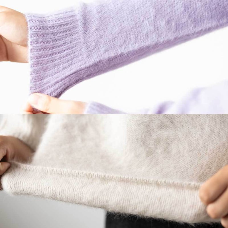 ブルーフォックス100％ラグランハイネックプルオーバー（セーター