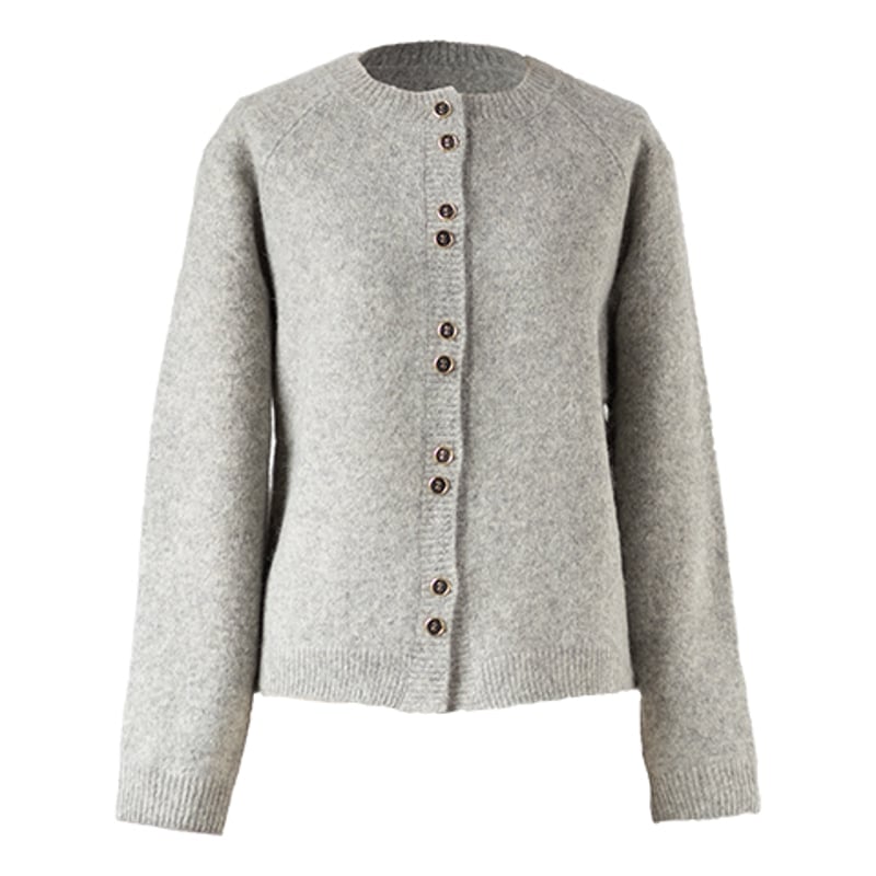 ヤク100％ラグランダブルボタンカーディガン 』 ミセスのカーディガン