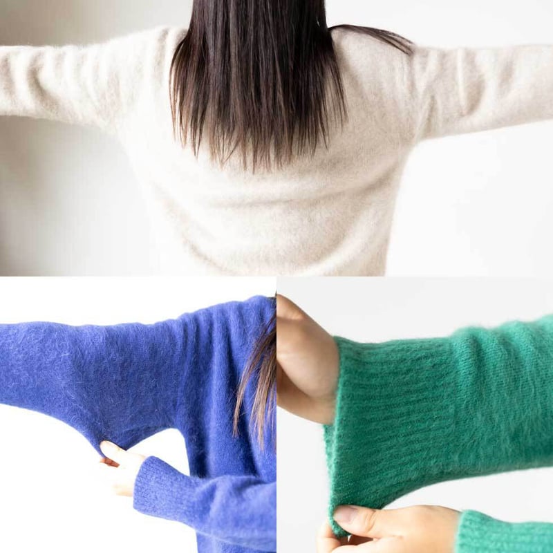 ブルーフォックス100％モックネックプルオーバー（セーター）』 ミセス