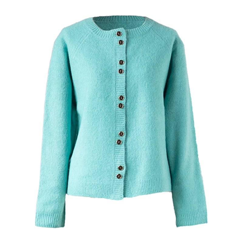 ヤク100％ラグランダブルボタンカーディガン 』 ミセスのカーディガン