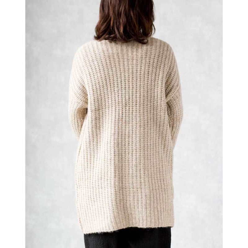 アルパカ混リブトッパーコーディガン』 | lagrimas-alpaca