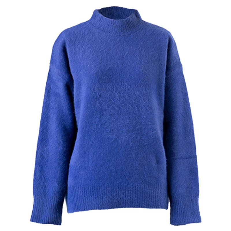 ブルーフォックス100% ロイヤルブルーニット ブルーフォックス100％モックネックプルオーバー（セーター）』 ミセス