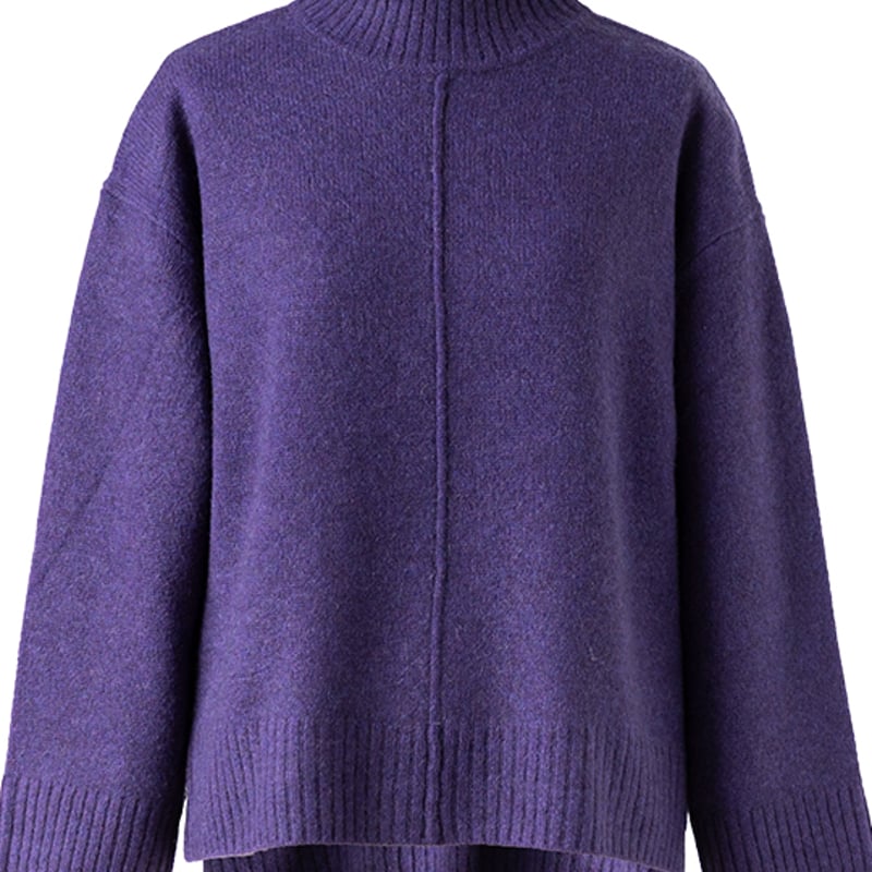 ヤク100％センターシームハイネックプルオーバー（セーター） 』「空に