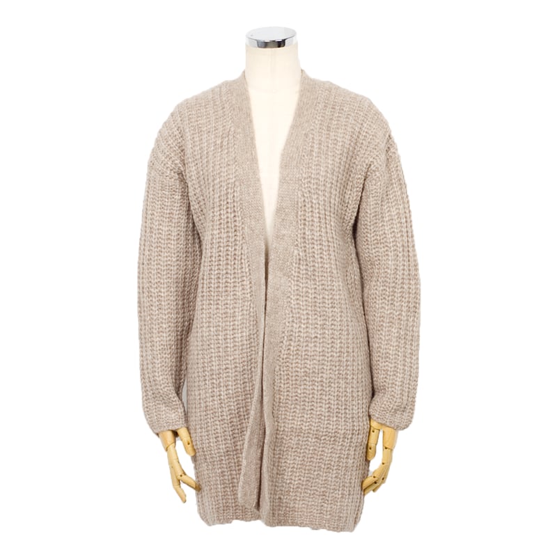 プライド　アルパカ　ロング　カーディガン アルパカ混リブトッパーコーディガン』 | lagrimas-alpaca