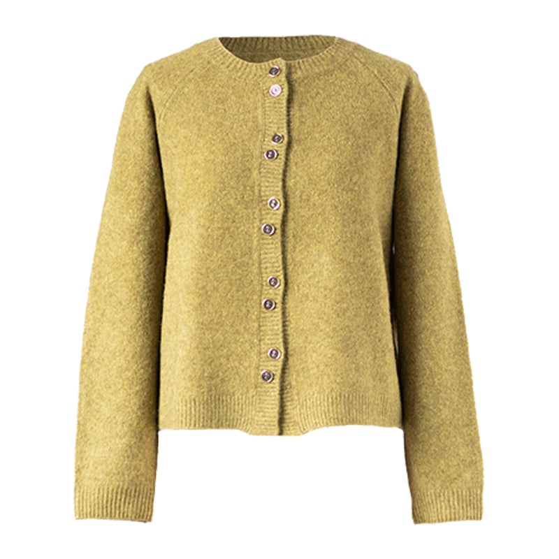 ヤク100％ラグランダブルボタンカーディガン 』 ミセスのカーディガン