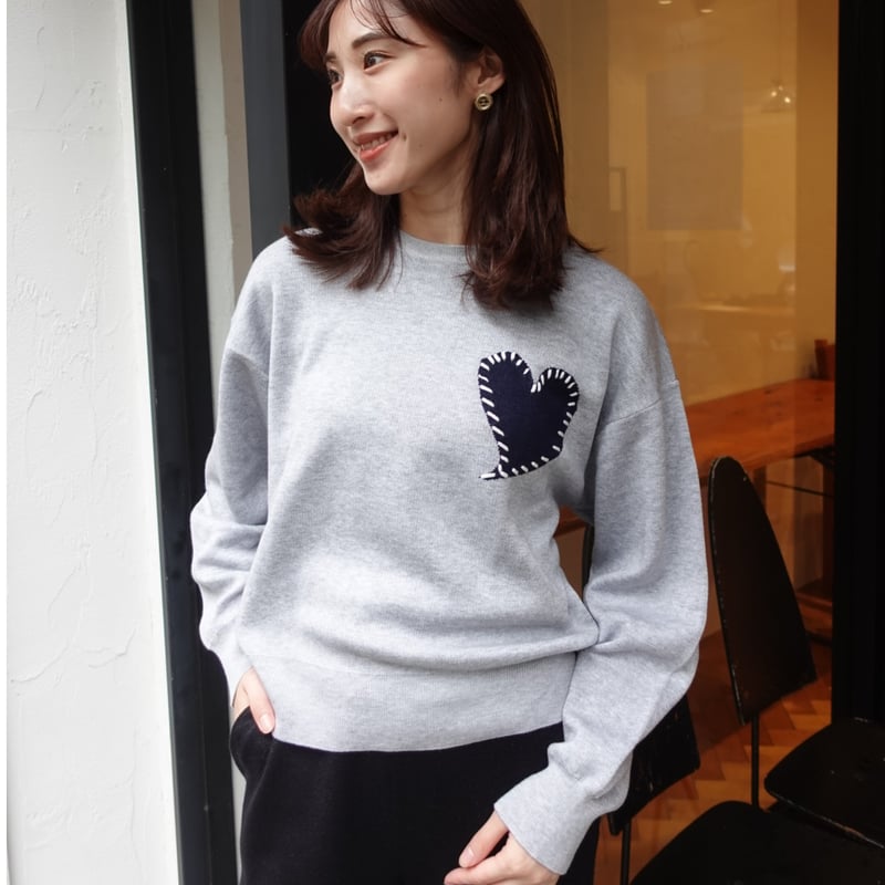 刺繍ハートニット♡ | MAISON RAVIEW