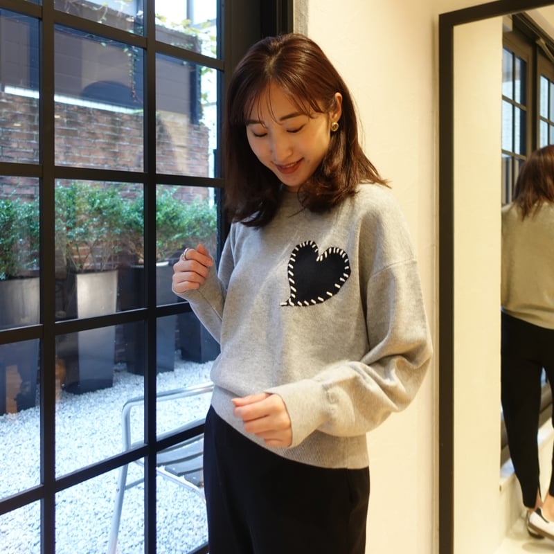 刺繍ハートニット♡ | MAISON RAVIEW