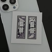 監督　職業　千社札　和風柄　ステッカー／シール