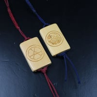 家紋ストラップ 竹ストラップ 組紐付き 1～25 送料出品者負担