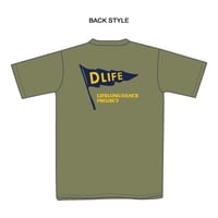 【A-4】D-LifeサマーTシャツ2026／ライトオリーブ×ダークネイビー・サンフラワー　【注文販売/レッスン受取り】
