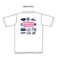 【B-1】D-LifeサマーTシャツ2026／ホワイト×ダークネイビー・ピンク　【注文販売/レッスン受取り】