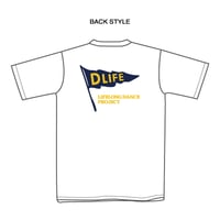 【A-1】D-LifeサマーTシャツ2026／ホワイト×ダークネイビー・サンフラワー　【注文販売/レッスン受取り】