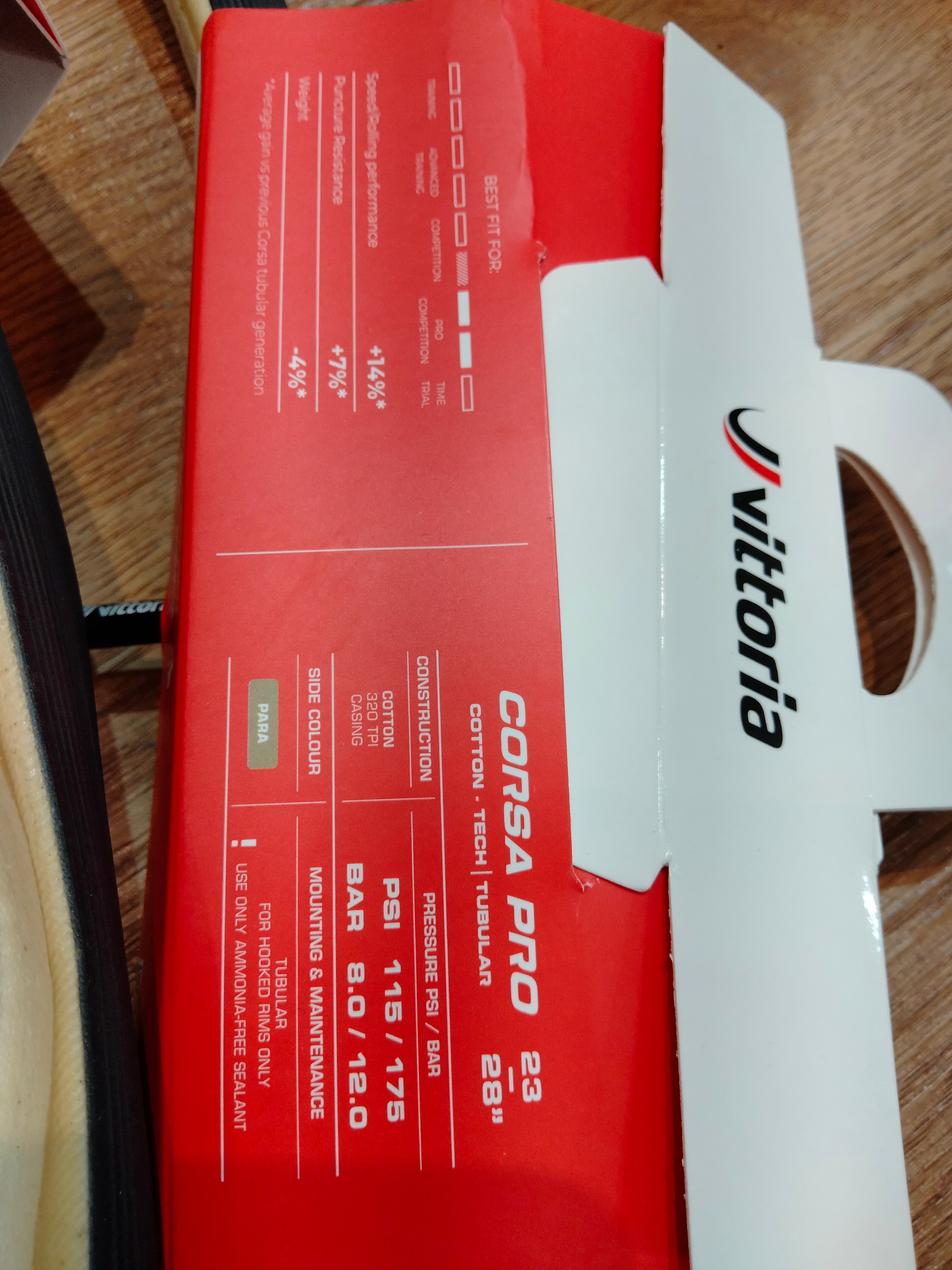 ビットリア コルサプロ チューブラー 2本セット Vittoria CORSA PRO Tub