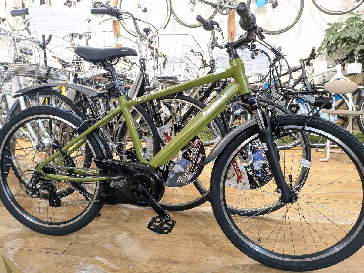 自転車パナソニック panasonic ハリヤ BE-ELH642G 店頭渡し パナソニック ハリヤ BE-ELH642 | 悠々サイクル東広島
