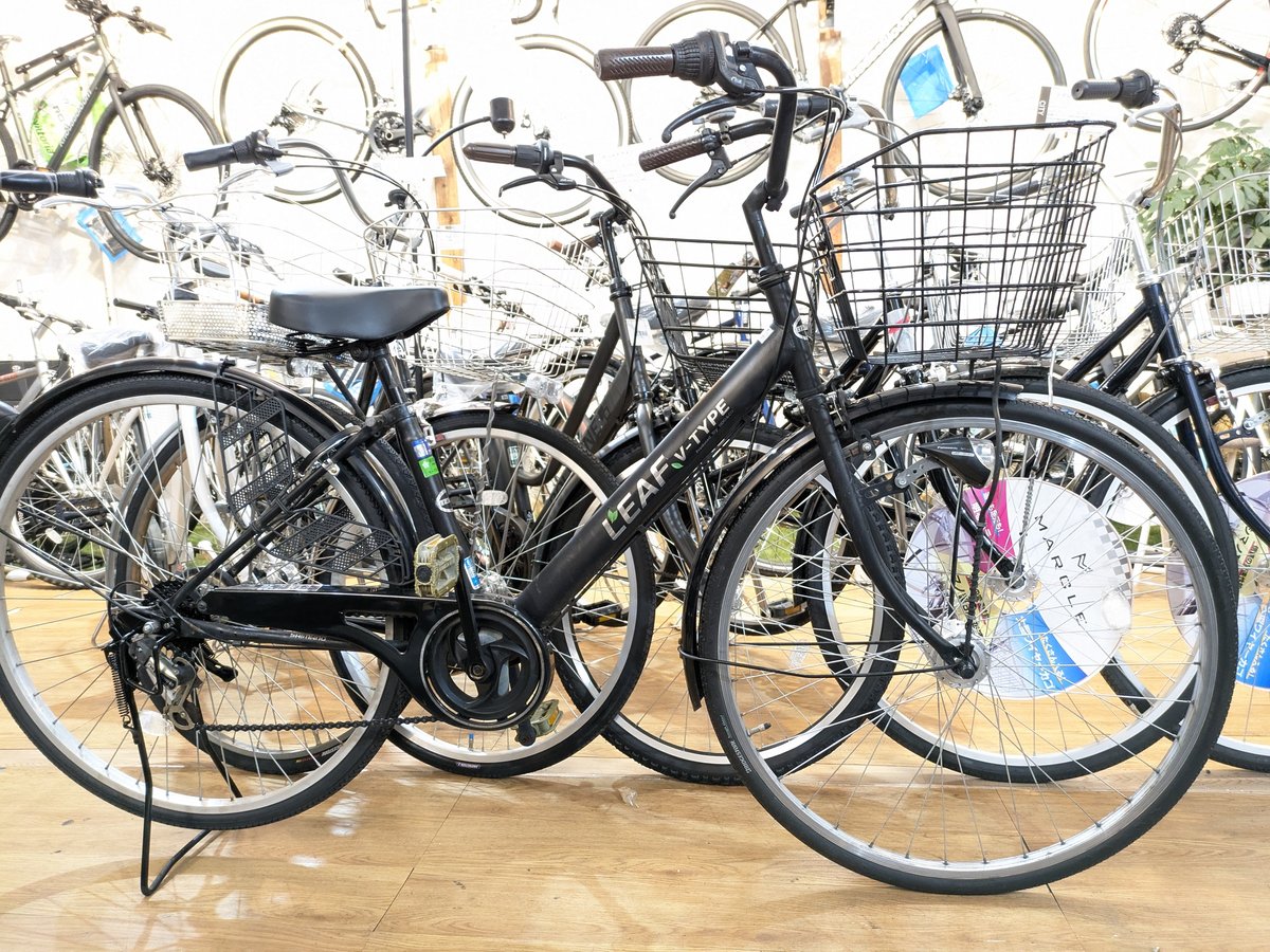 27インチ 6段変速 シティサイクル シルバー オートライト 中古 自転車