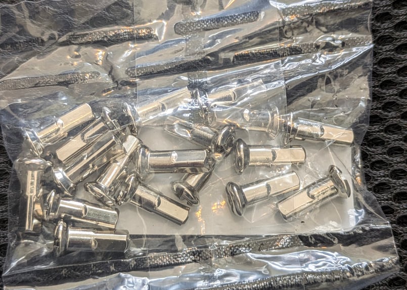 12番 12G 用 スポーク ニップル 13G 18個セット ステンレス 真鍮