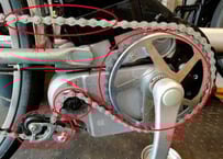 パナソニック 電動アシスト自転車 ベロスター 駆動系フルセット