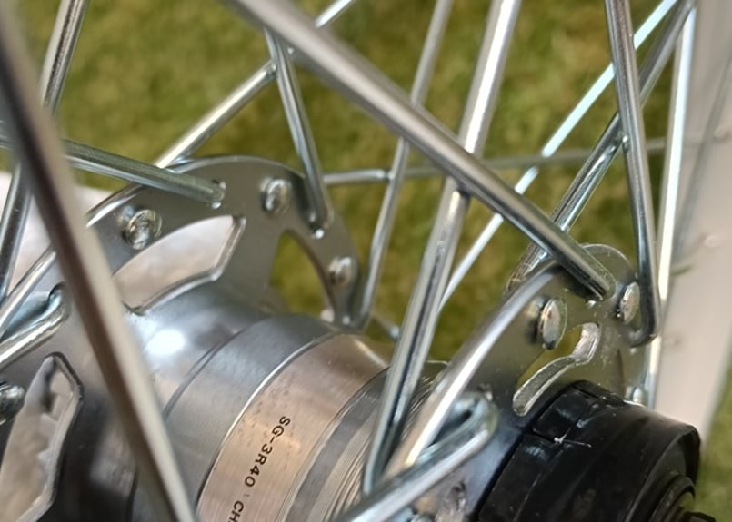 後輪 アルミリム 内装3段変速 ローラーブレーキ 長軸 191.8㎜ | 悠々