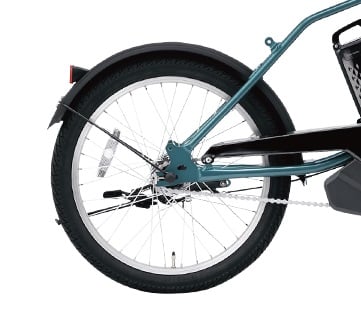 Panasonic 電動アシスト用　完組ホイール リア用　ローラーブレーキ付き！ 自転車 Panasonic 電動アシスト用 完組ホイール リア用 ローラー