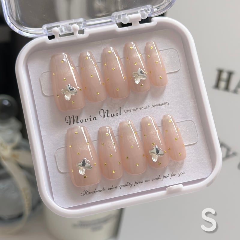 ベージュ82S～83Mマグネット韓国ニュアンスシンプル量産型地雷系ネイル