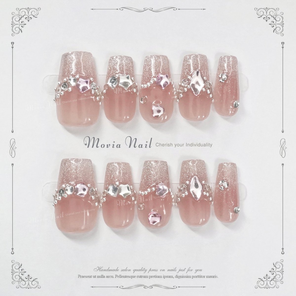 ピンク560XS～569M⋈マグネット韓国ワンホンフレンチガーリー量産型