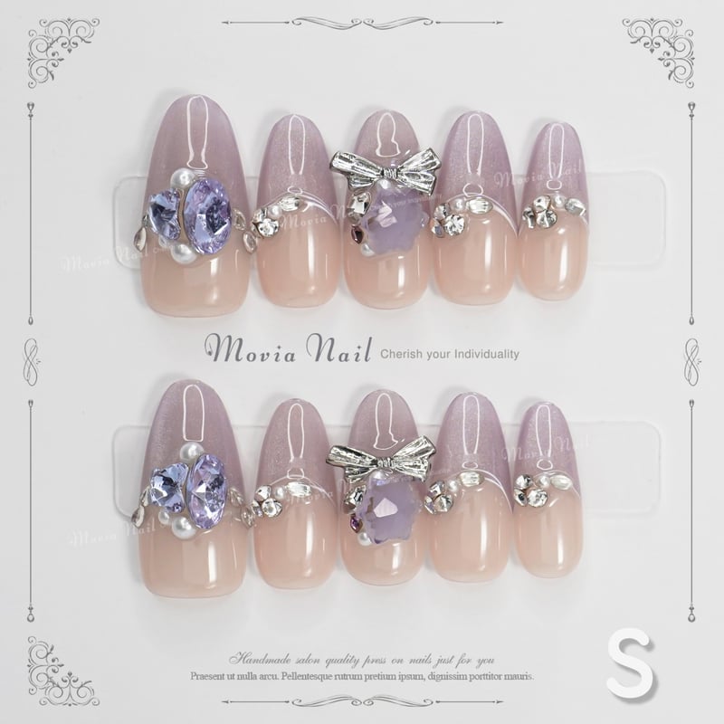 紫211M～219Mマグネットラベンダー韓国フレンチガーリー量産型地雷系