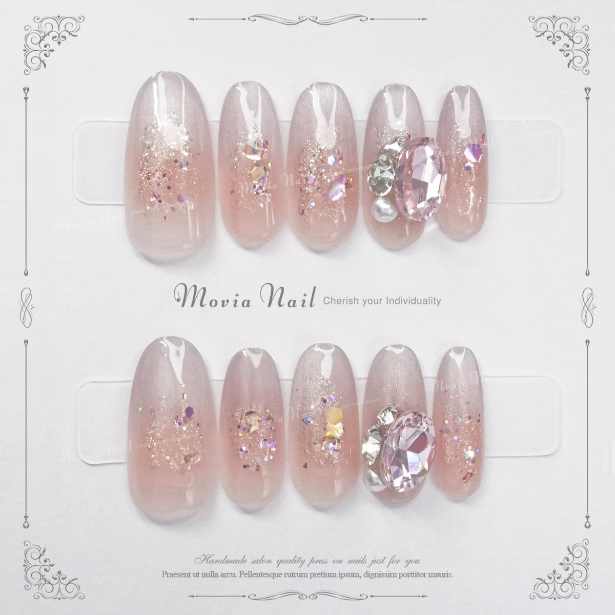 ネイルチップ オーダー サブカル お花 フレンチ ガーリー マグネット 韓国 ネイルチップ オーダー サブカル お花 フレンチ ガーリー