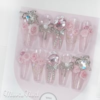 お急ぎ便A♡ ネイルチップ 量産型 韓国 マグネット フレンチ ワンホン ネイルチップ マグネット フレンチガーリー ワンホン 量産型
