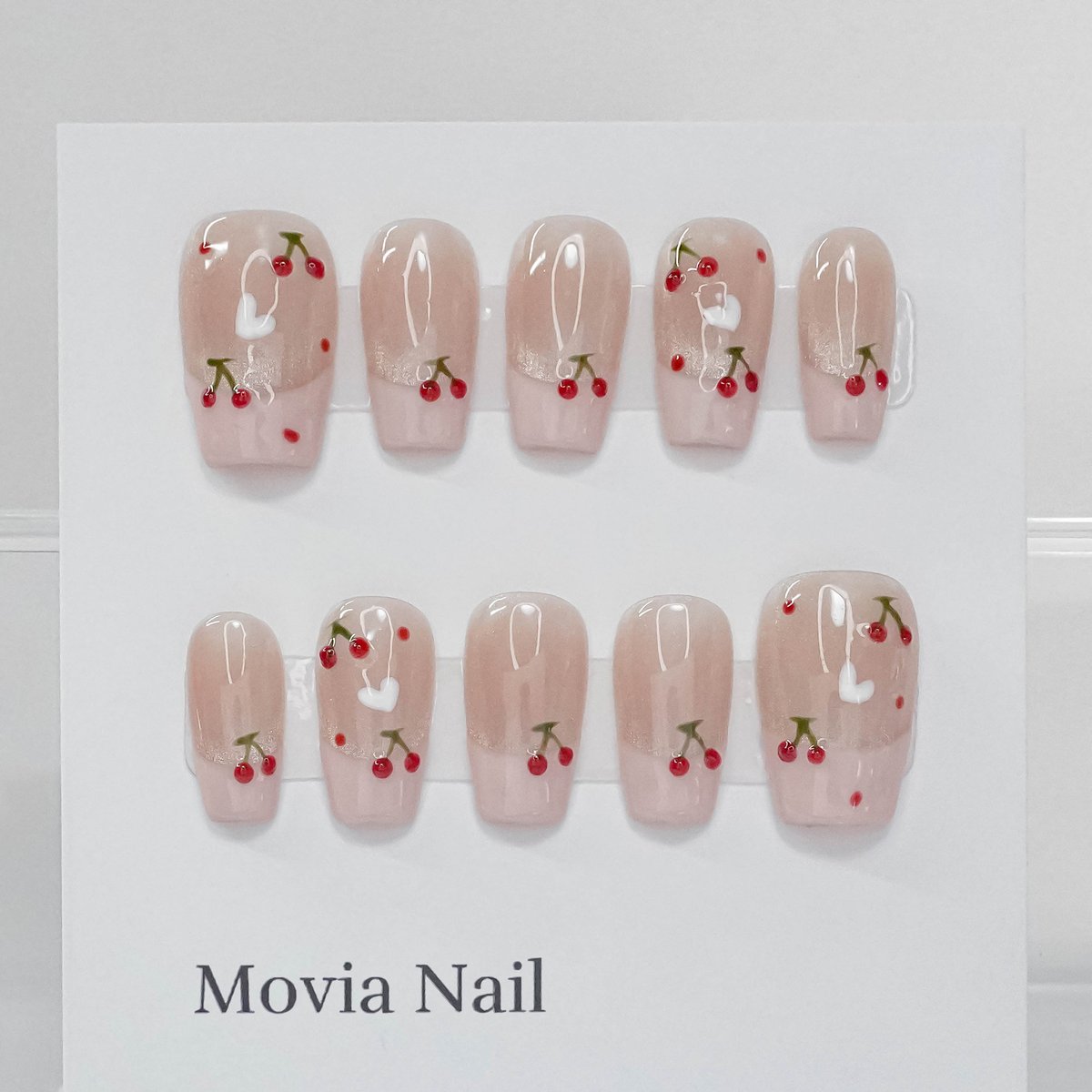 ネイルチップ オーダー マグネット フレンチ 量産型 ワンホン 韓国 ピンク ネイルチップ‪‪⋈量産型ワンホン韓国♡ピンク♡マグネット‬‬