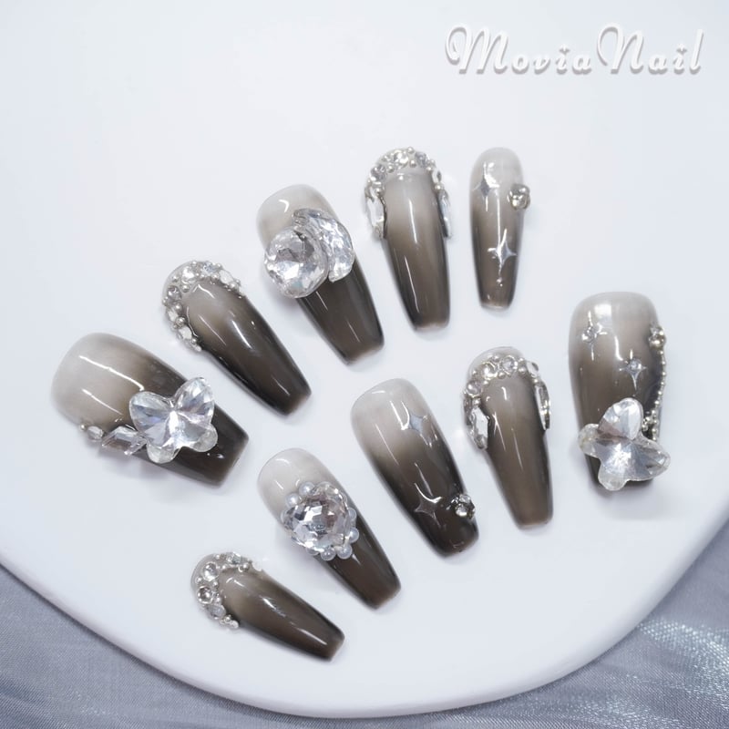 オーダーネイル 量産型 ガーリー y2kサブカル 姫かわ ハート ティアラ 羽 オーダーネイル 量産型 ガーリー y2kサブカル 姫かわ ハート ティアラ