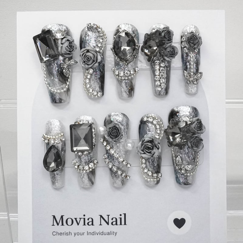 シルバー106XS☆107S☆黒地雷系y2kゴシックギャルゴテゴテハロウィン