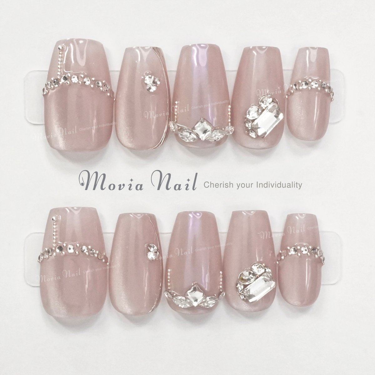 ネイルチップ‪‪♡ピンクベージュ 量産型地雷韓国ワンホンスナ系イニシャルガーリー ネイルチップ‪‪❤︎‬シュガーオレンジ ホワイト 量産型地雷韓国ワン‬