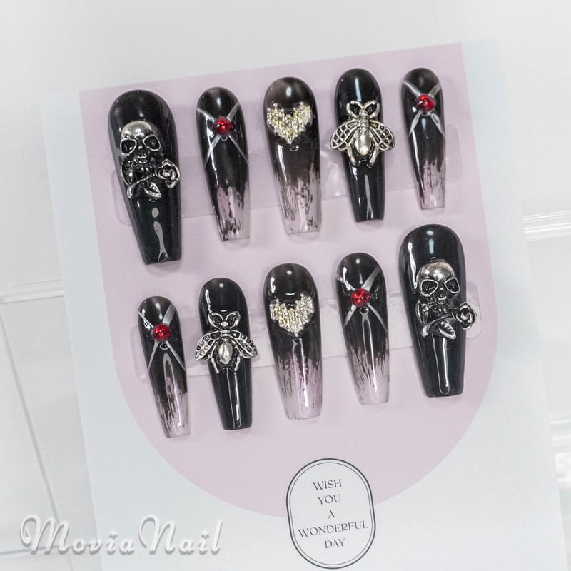 黒178XS☆地雷系y2kサブカル韓国バンギャルゴシックゴテゴテ