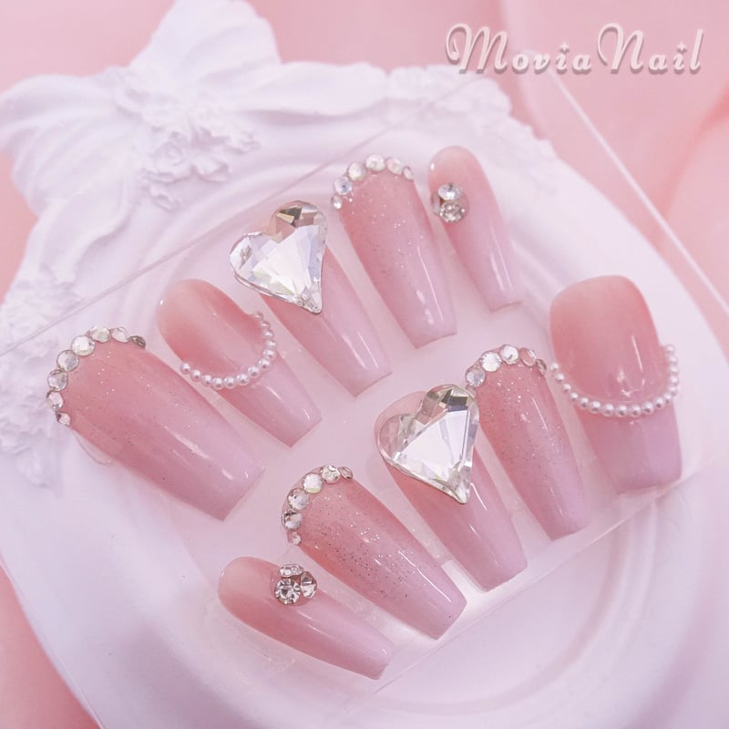 ピンク136S⋈153S⋈量産型ワンホン韓国フレンチガーリーちゅるんギャル  