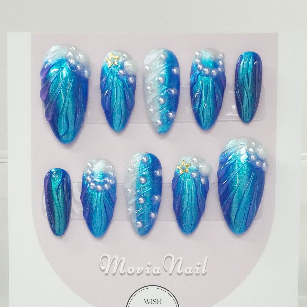 ネイルチップ オーダー マグネット 夏 ピクシー ワンホン 韓国