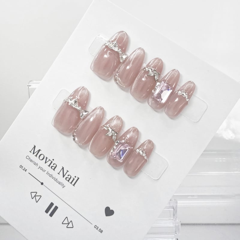 オーダーネイルチップ♡フレンチガーリー量産型韓国地雷サブカル推し姫ギャルスナ系 オーダーネイルチップパーツ♡ピンク量産型フレンチガーリー韓国推し