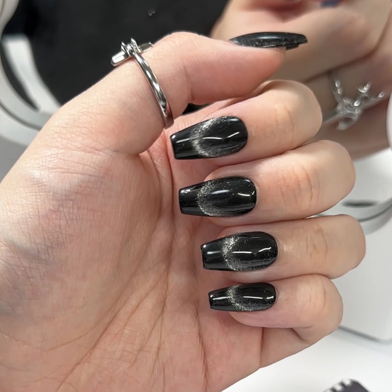 黒142XS～154M☆マグネット地雷y2kサブカル韓国バンギャルゴシック痛