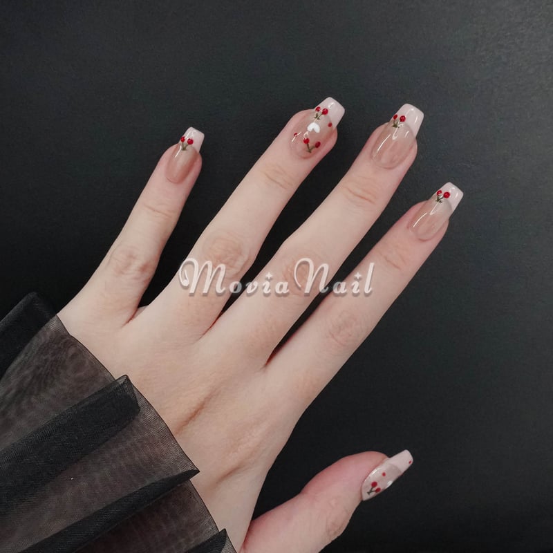 ピンク348XS～351S⋈フレンチマグネット量産型ワンホン韓国シンプル