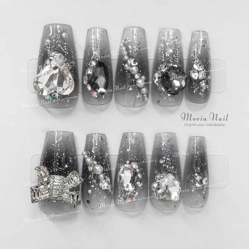 ネイルチップフルオーダー　量産型　韓国　ワンホン　ニュアンス　地雷　ギャル ネイルチップフルオーダー量産型韓国ワンホンニュアンス地雷ギャル