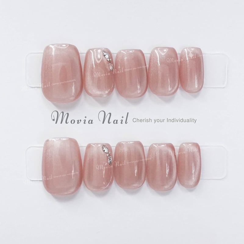 ネイルチップ オーダー ピンクベージュ 韓国 マグネット ちゅるん フレンチ 秋 ピンクベージュ366S⋈367M⋈マグネット韓国ニュアンスシンプル量産型