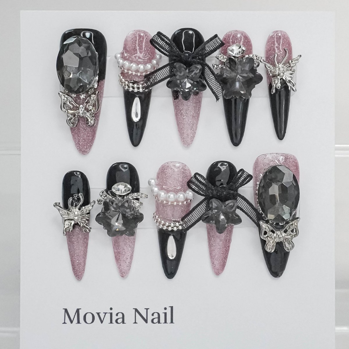 ネイルチップ・オーダー・量産型・地雷系・サブカル系・y2k・ゴテゴテ