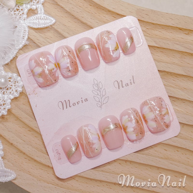 ベージュ17M♡ニュアンス淡色花柄フラワー振袖袴卒業式着物大人