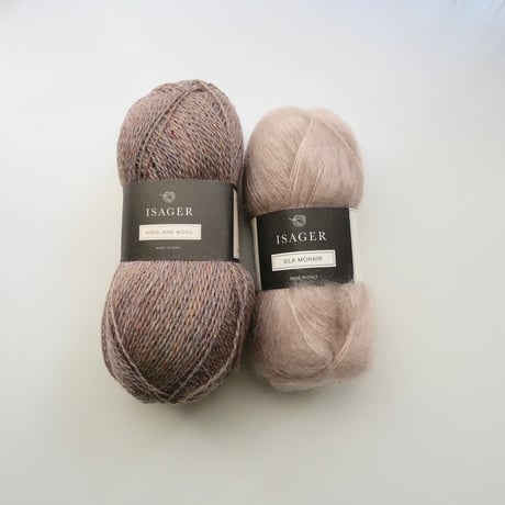 【編み物キット】PetiteKnitのSophie Scarf(Wool & Silk mohair)/日本語文章パターン
