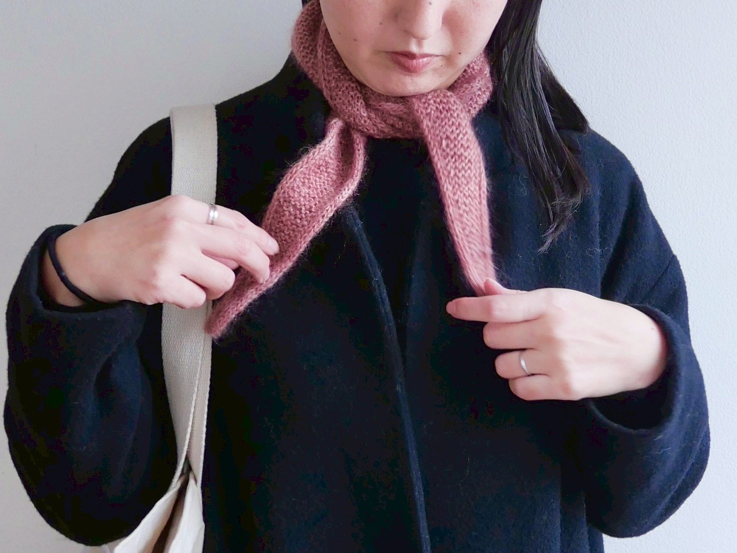 編み物キット】PetiteKnitのSophie Scarf(Wool & Silk moh