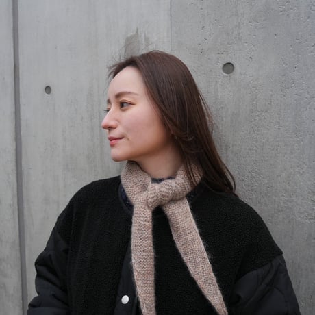 【編み物キット】PetiteKnitのSophie Scarf(Wool & Silk mohair)/日本語文章パターン